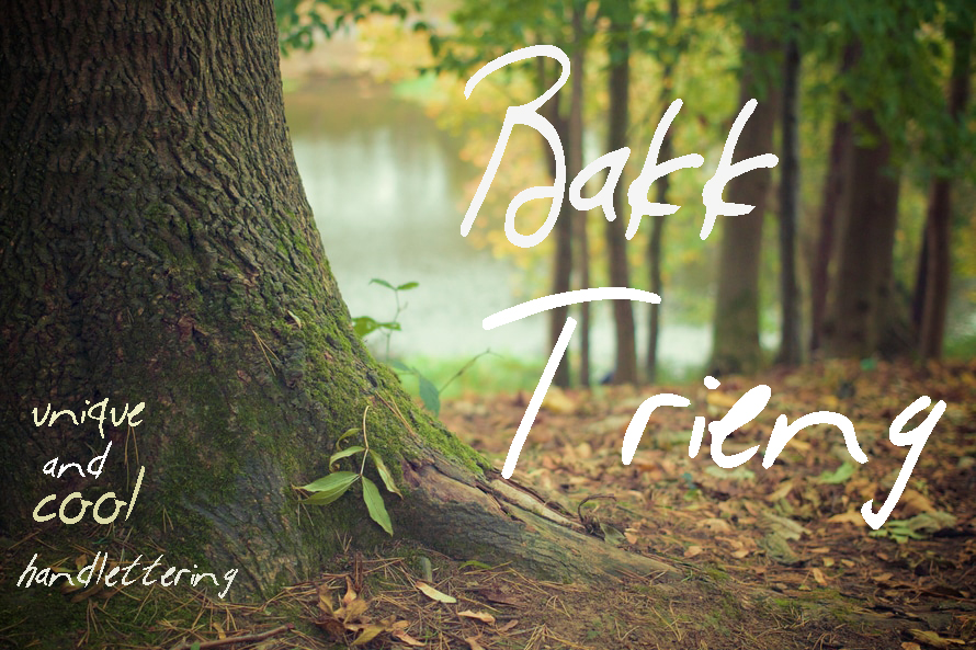 Bakk Trieng Font: Carefree Styling for Digital Campaigns