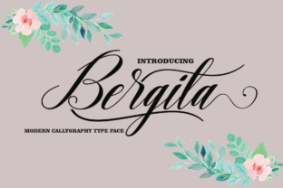 Bergita Font: Modern Calligraphy for Organic Branding