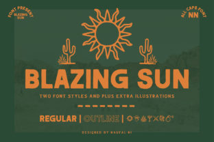 Blazing Sun: A Vintage Sans Serif Font for Memorable Branding