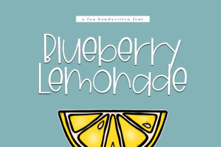 Blueberry Lemonade Font Review for Playful Branding