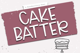 Cake Batter Font Review for Handmade Product Design