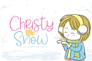 Christy Snow Font for Girly Crafts and Winter Designs