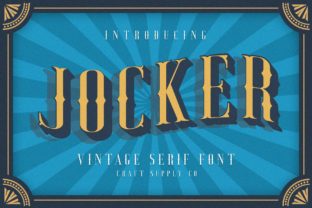 Elevate Your Brand with Jocker Family Vintage Fonts