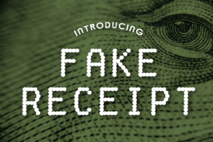 Fake Receipt Font: Retro Branding for Small Business