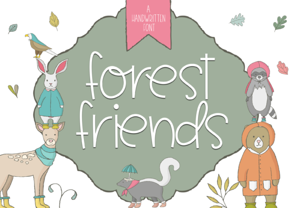 Forest Friends: A Charming Handwritten Font for Makers