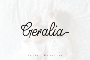 Geralia Font: Elegant Script Handwritten Typography for Digital Marketing