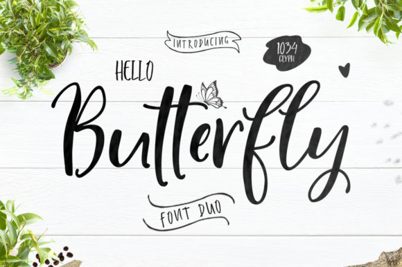 Hello Butterfly Duo Font for Authentic Web Design