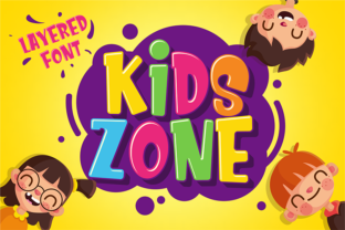 Introducing Kids Zone: A Joyful Display Font for Creative Projects