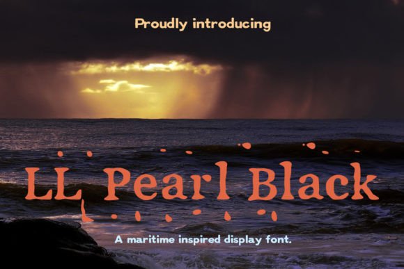 LL Pearl Black Font: Grunge Serif for Web Design