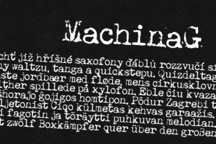 Machina G Font: A Typewriter Typeface for Modern Branding