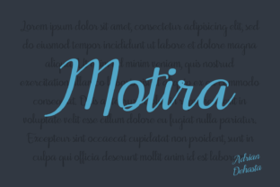 Motira Font: Playful Script Handwritten Style for Campaigns