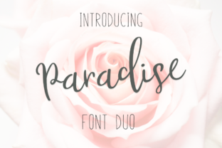 Paradise Script Font for Rustic Editorial Design