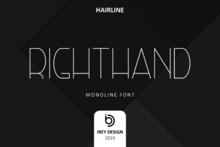 Right Hand Hairline: A Modern Monoline Font for Creative Campaigns