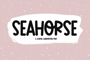 Seahorse: A Fun Quirky Handwritten Display Font