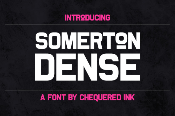 Somerton Dense Font for Small Business Branding