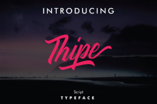 Thipe Font: Painterly Script for Handmade Labels