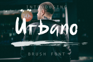 Urbano Font: Elevating Editorial Design with Raw Brush Texture